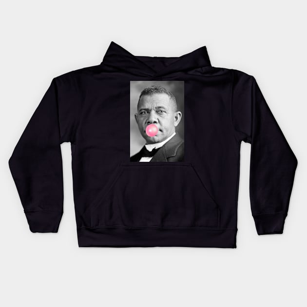 Booker T. Washington Kids Hoodie by TheLiterarian